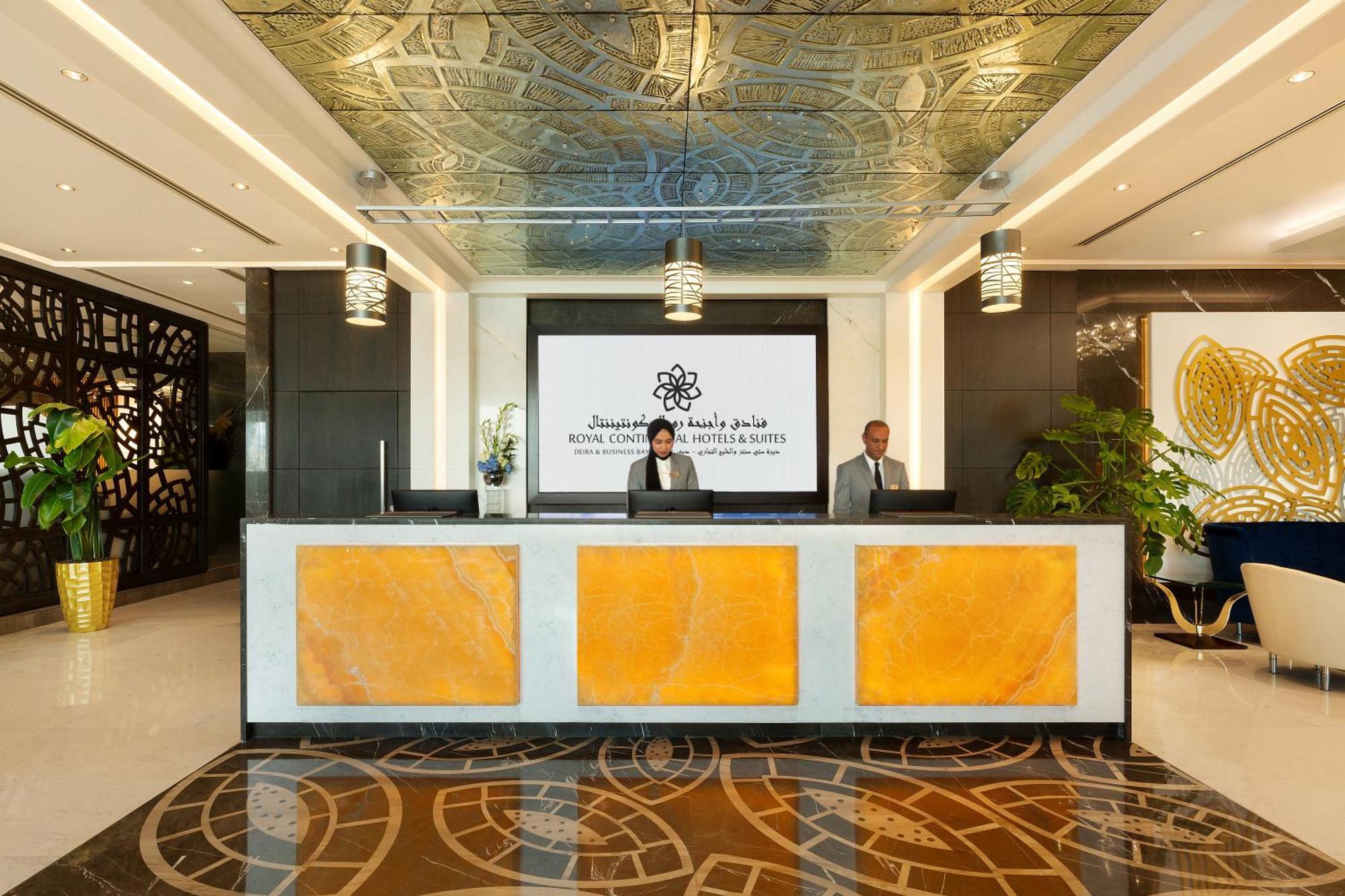 Royal Continental Suites Business Bay Dubai Exterior photo Lobby of the hotel