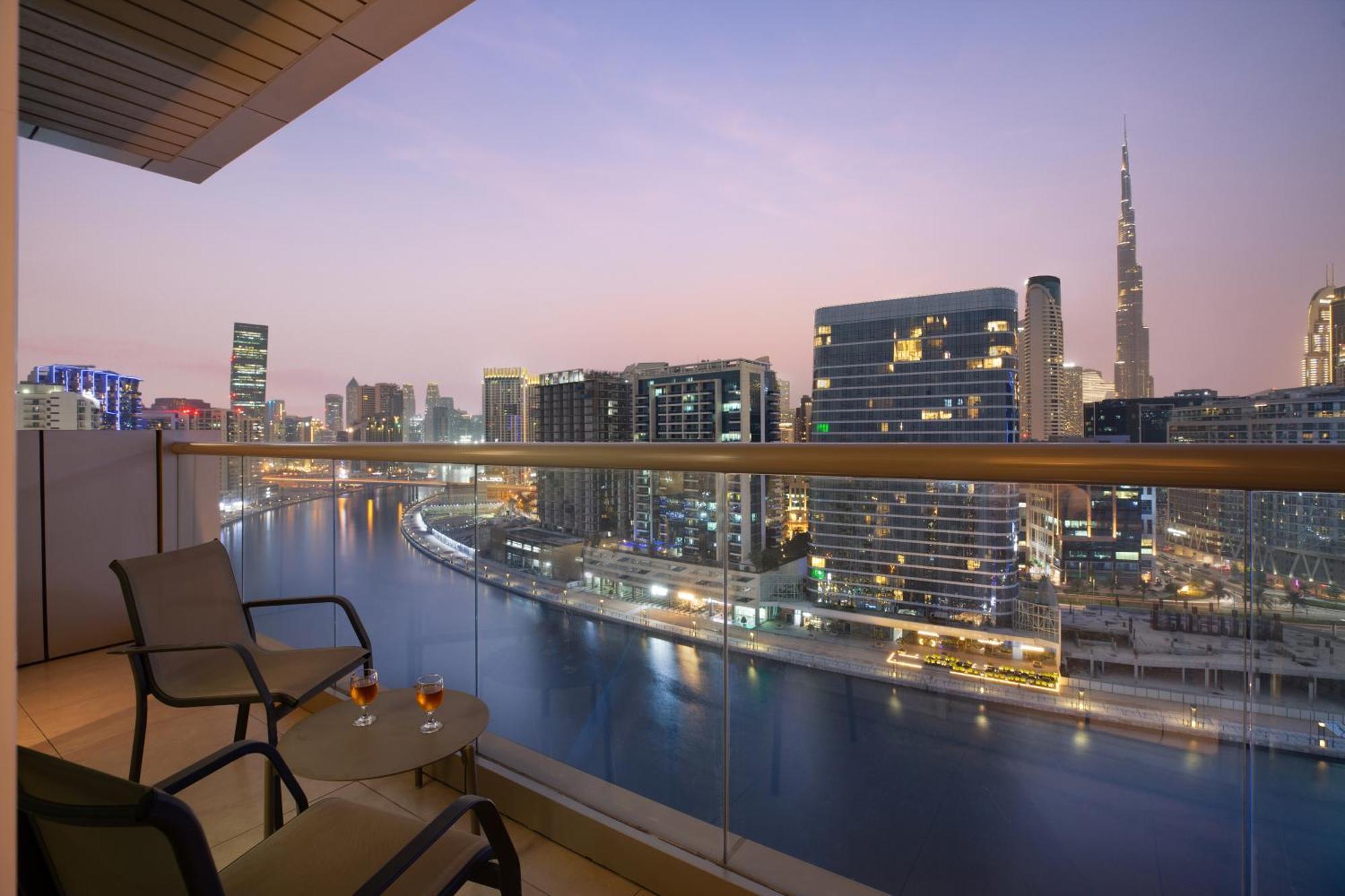 Royal Continental Suites Business Bay Dubai Exterior photo View from a balcony