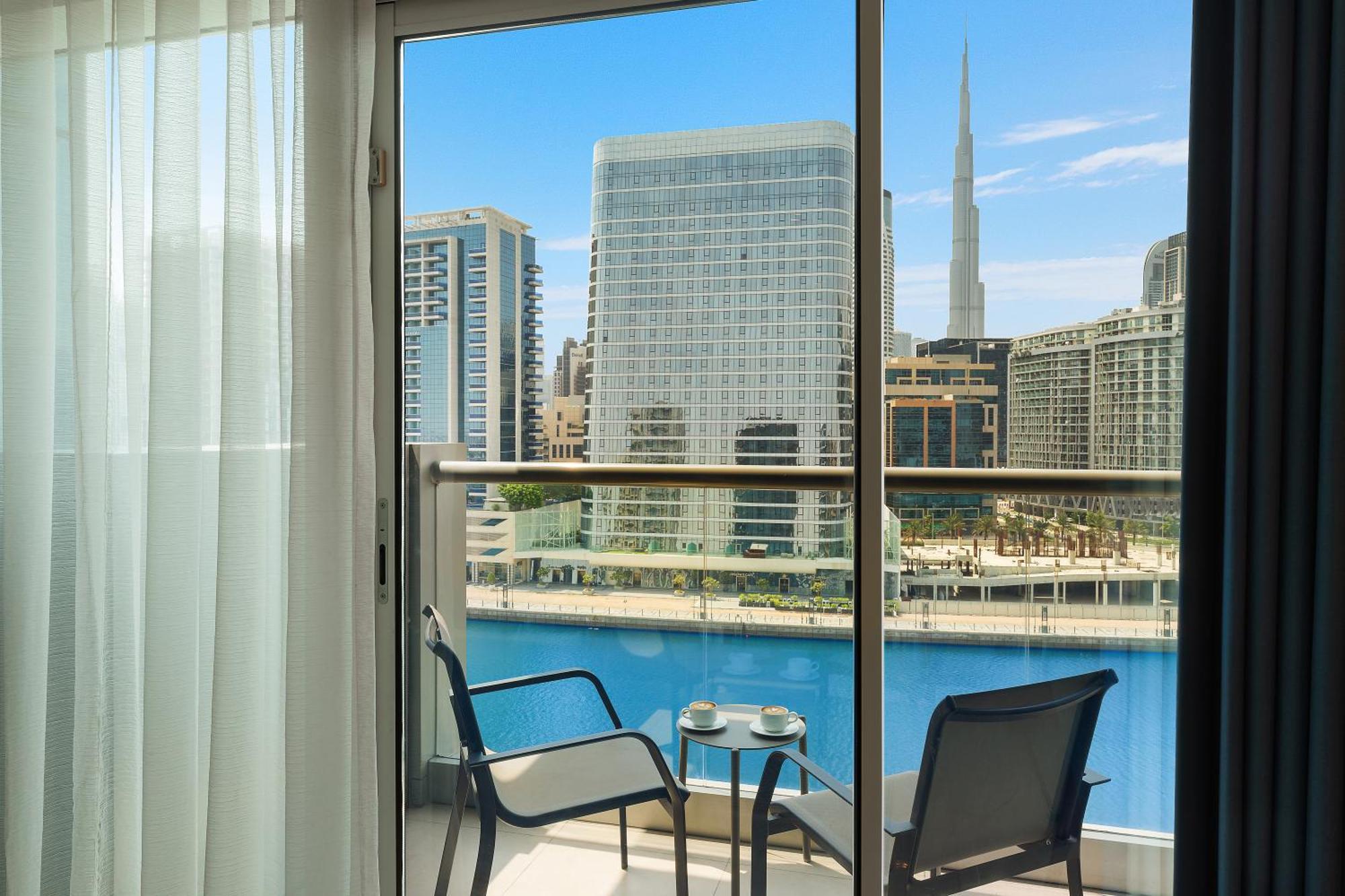 Royal Continental Suites Business Bay Dubai Exterior photo View from a balcony